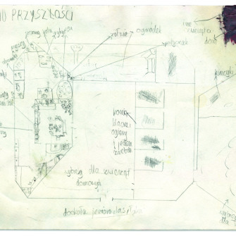 Plan domu przyszłości około 1990